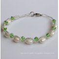 Cheap Natural Freshwater Cultured Pearl Bracelet for Christmas Promotion Gift